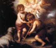 Bartolome Esteban Murillo Shell and the children oil